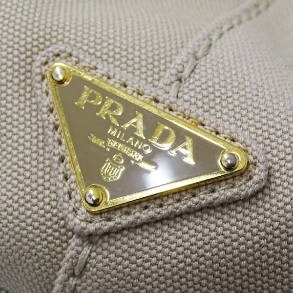 6 Prada Handbag Shoulder Bag Mini Beige Navy