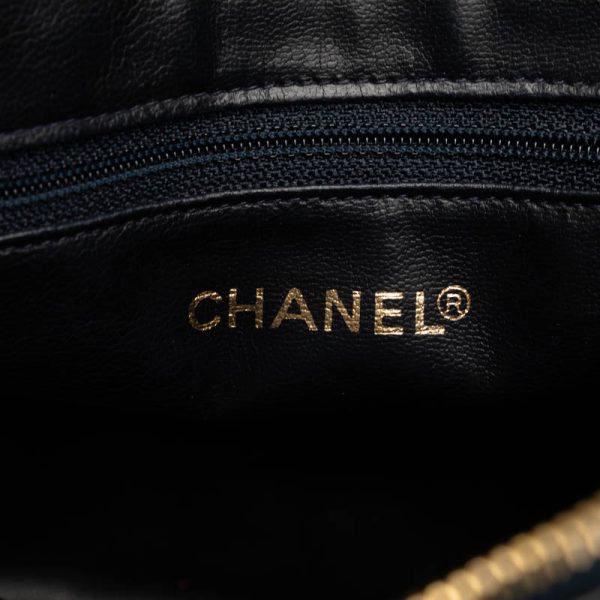 6 Chanel Cocomark Tote Bag Shoulder Bag Leather Black