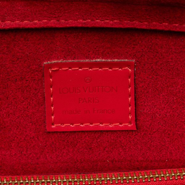 6 Louis Vuitton Handbag Castilian Leather Red