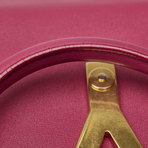 6 Saint Laurent Classic Handbag Leather Pink