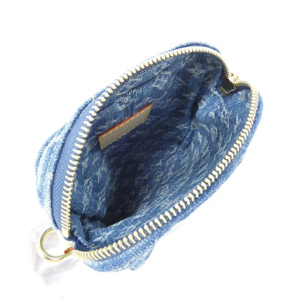 6 Louis Vuitton Remix Monogram Denim Pochette Fairfax Blue