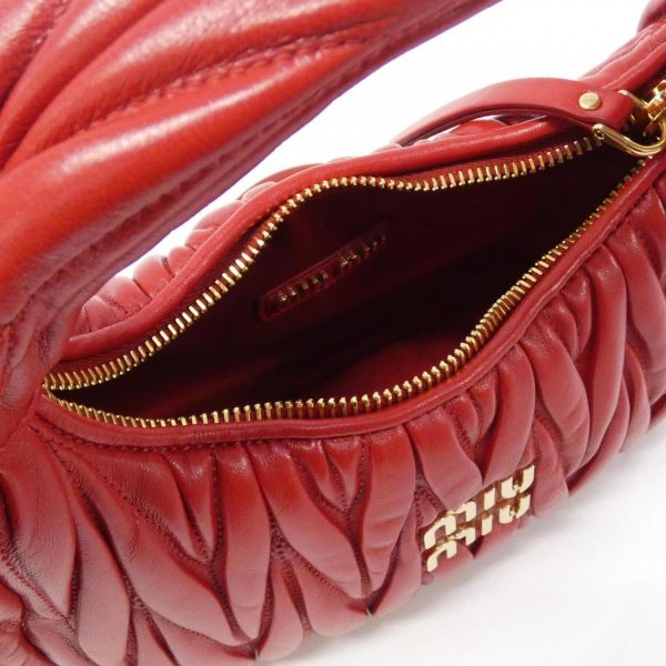 6 Miu Miu Storage Bag Matelasse Rosso