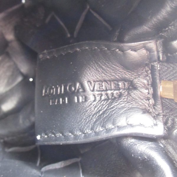 6 Bottega Veneta Camera Bag Shoulder Bag Lambskin Black