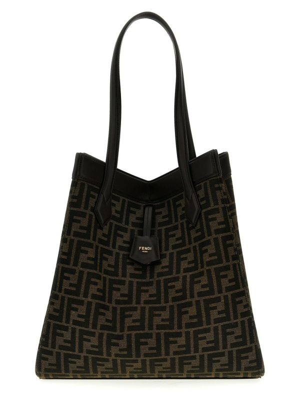 61a353a1645c95b ju 1 Fendi Brown Shopping Tote Bag