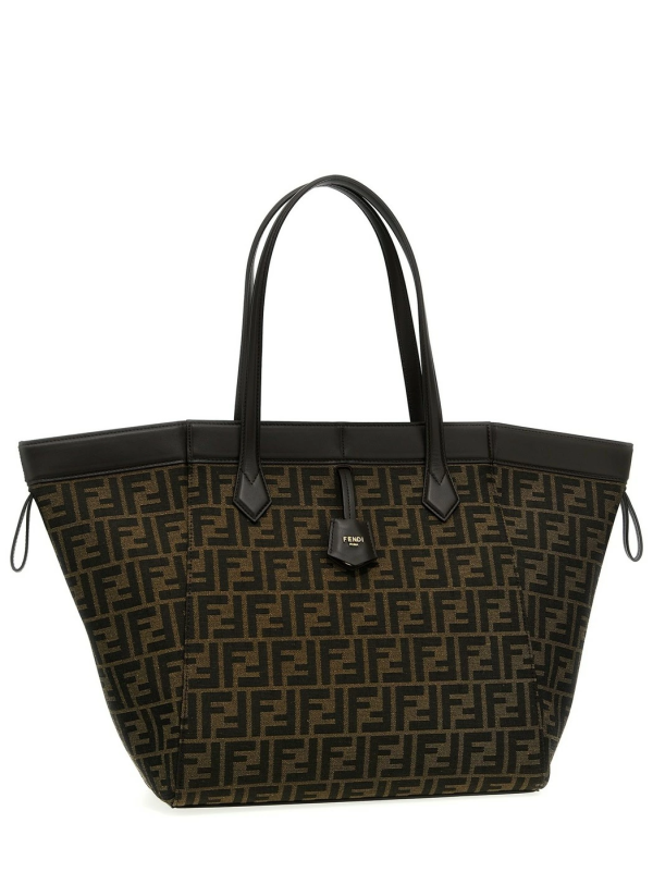 61a353a1645c95b ju 3 Fendi Brown Shopping Tote Bag