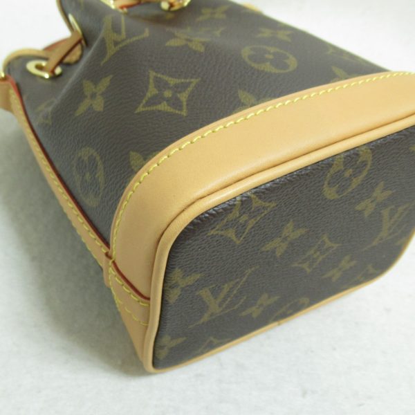 7 Louis Vuitton Nano Noe Shoulder Bag Monogram Brown