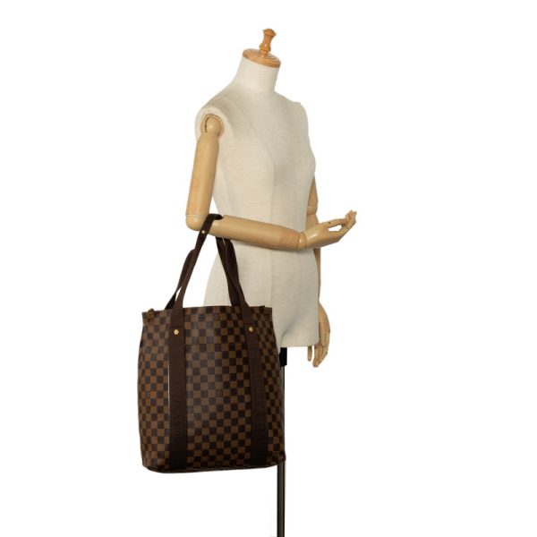 7 Louis Vuitton Cabas Beaubourg Damier Ebene Tote Leather Brown