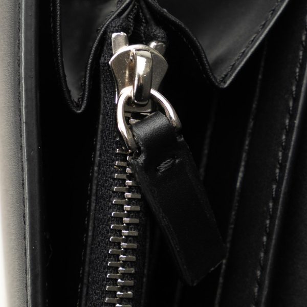 7 Valentino Wallet Shoulder Bag 2way Leather Black