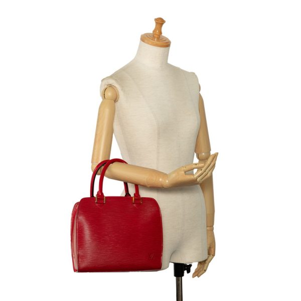 7 Louis Vuitton Handbag Castilian Leather Red