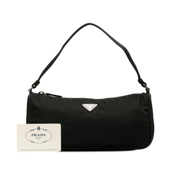 7 Prada Mini Handbag Shoulder Bag Nylon Black