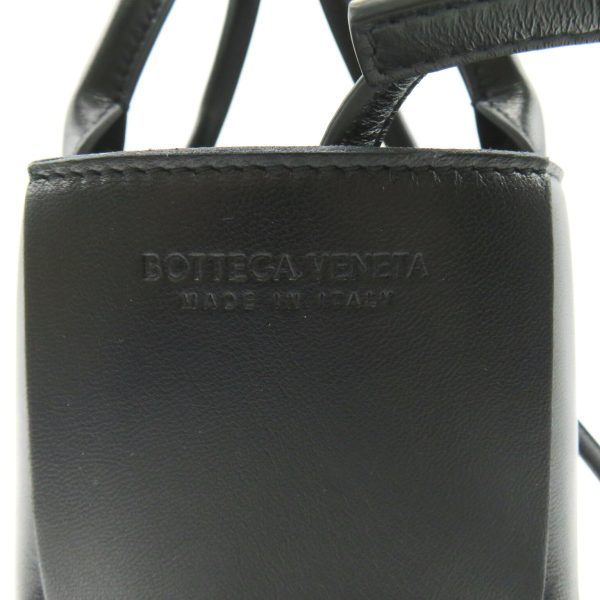 7 Bottega Veneta Shoulder Bag Lambskin Black