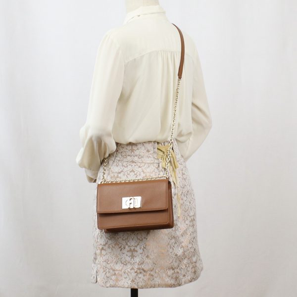 7 Furla Crossbody Shoulder Bag Brown