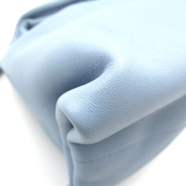8 Bottega Veneta Shoulder Bag Clutch Bag Lambskin Blue