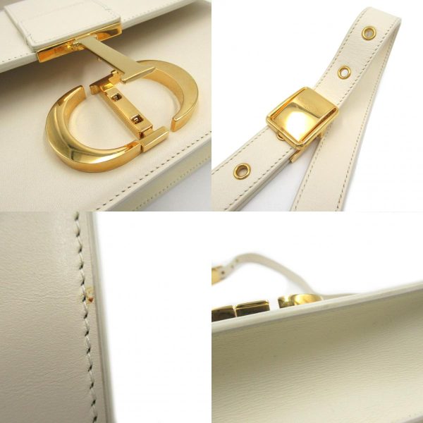 8 Dior 30 Montaigne Shoulder Bag Leather Ivory