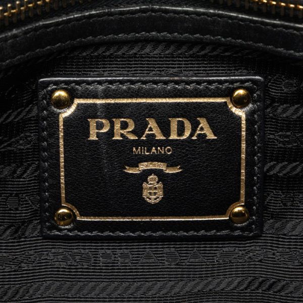 8 Prada Handbag Shoulder Bag 2way Nylon Leather Black