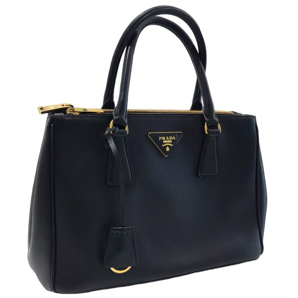 8001000745689 1 Prada Galleria Saffiano Leather Medium Bag Black