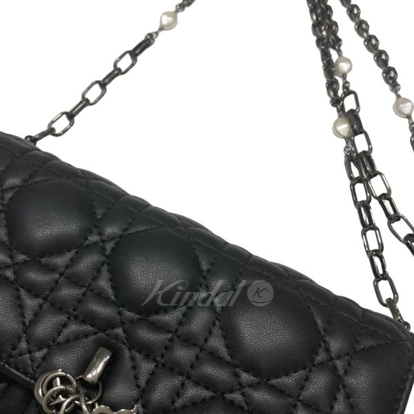 8004000996921 10 Christian Dior Lady Dior Chain Phone Pouch Lambskin Black