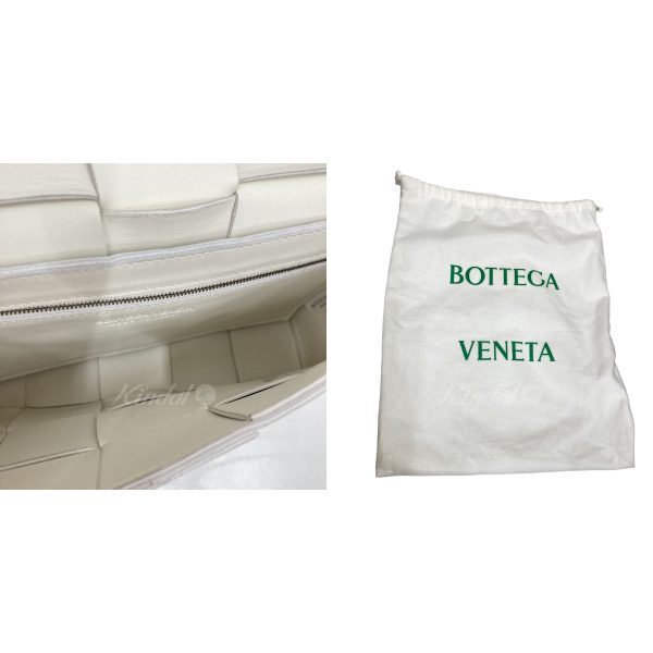 8005001053033 3 Bottega Veneta Cassette Intrecciato Leather Bag White