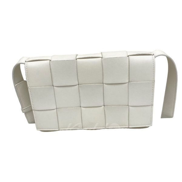 8005001053033 4 Bottega Veneta Cassette Intrecciato Leather Bag White