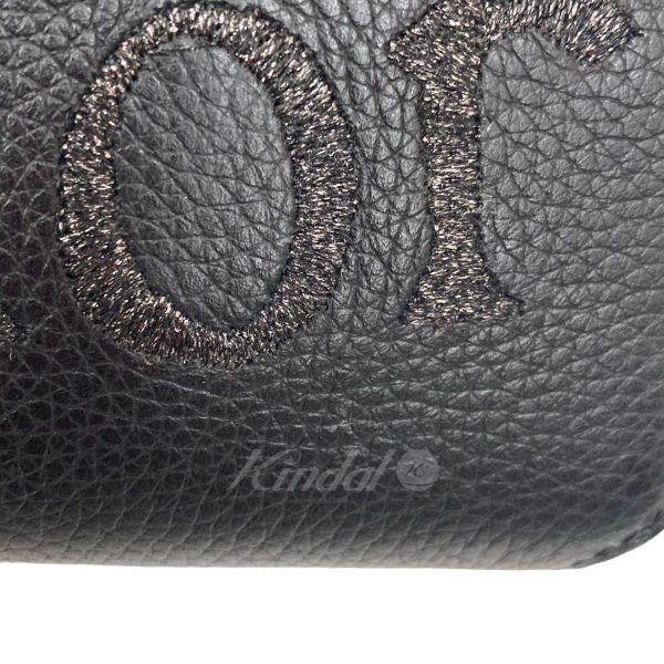 8005001107446 9 Dior by Erl Pouch Grained Calfskin Black