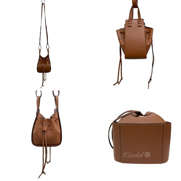 8005001212041 2 Loewe Mini Hammock Brown Shoulder Bag