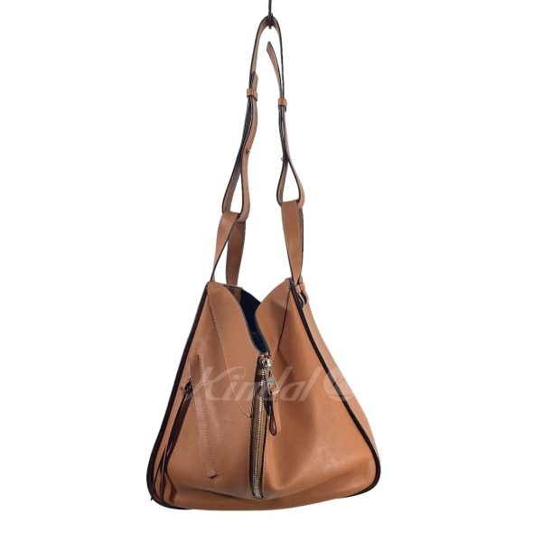 8006001182105 4 Loewe Small Hammock Brown Bag in Classic Calfskin