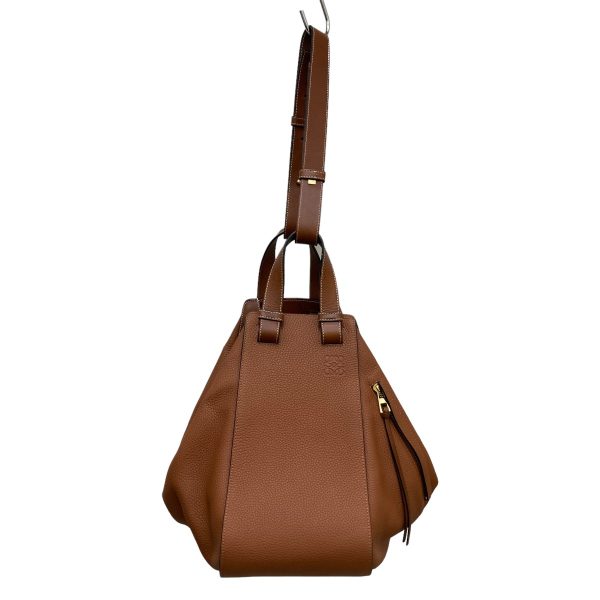 8009001268640 1 Loewe Hammock Leather Shoulder Bag Brown