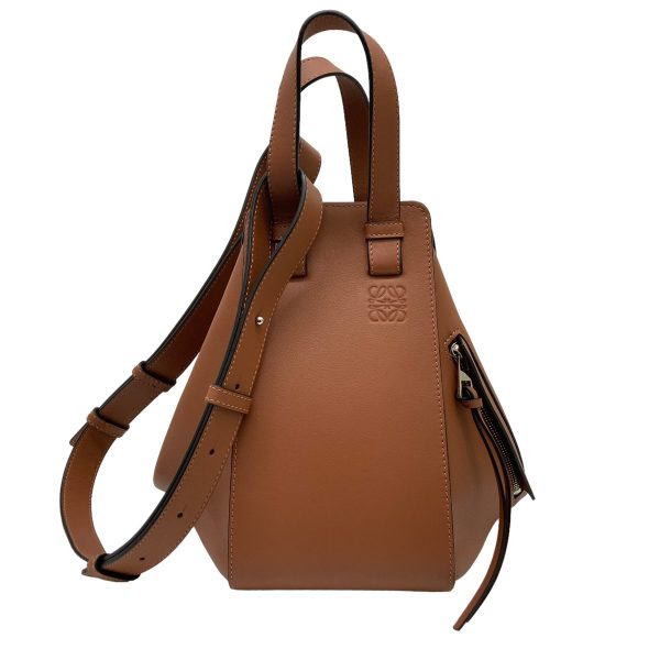 8009001439415 1 Loewe Small Hammock Brown Bag in Classic Calfskin