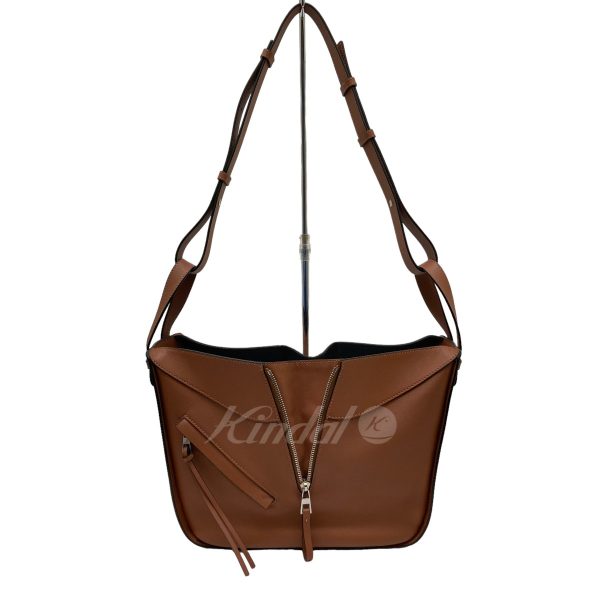 8009001439415 6 Loewe Small Hammock Brown Bag in Classic Calfskin