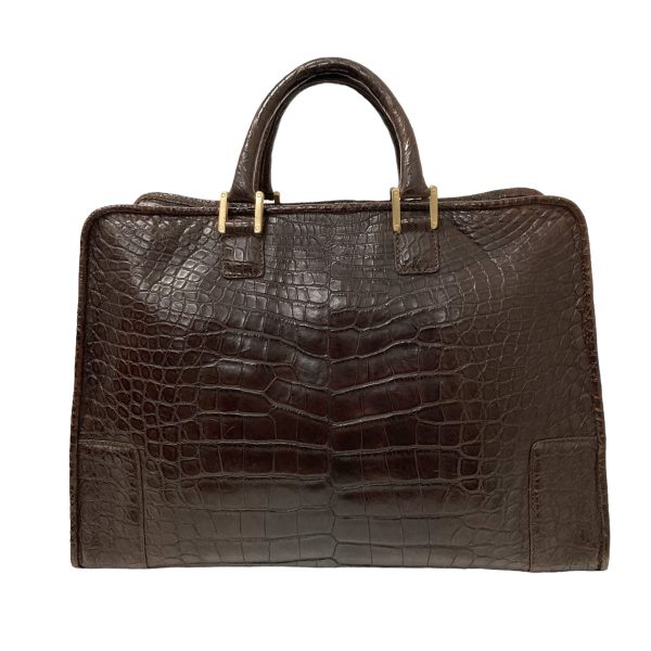 8018001082293 1 Loewe Crocodile Leather Mini Boston Bag