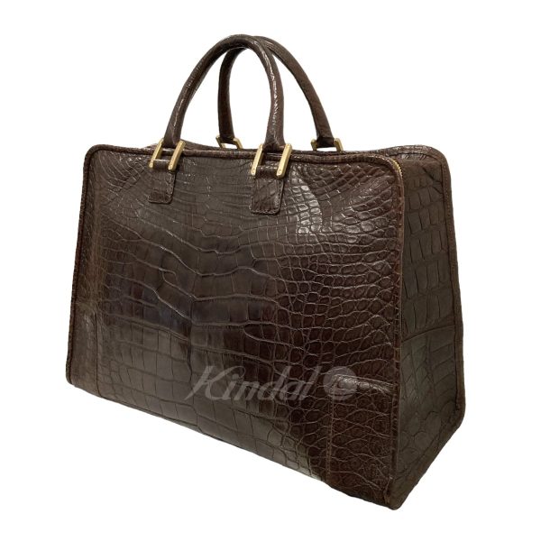 8018001082293 5 Loewe Crocodile Leather Mini Boston Bag