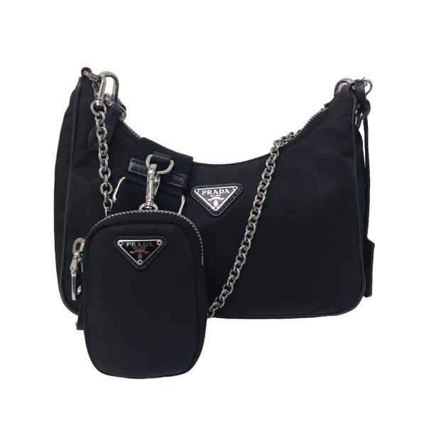 8020000900768 1 Prada Shoulder Bag Black Handbag