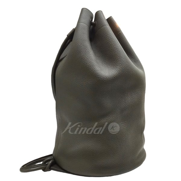 8042000348043 5 Loewe Sailor Bag Backpack Olive Leather Bucket Bag