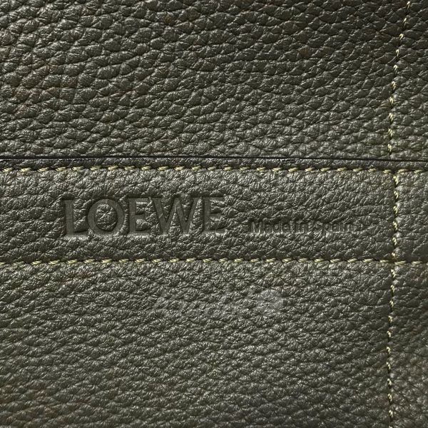 8042000348043 9 Loewe Sailor Bag Backpack Olive Leather Bucket Bag