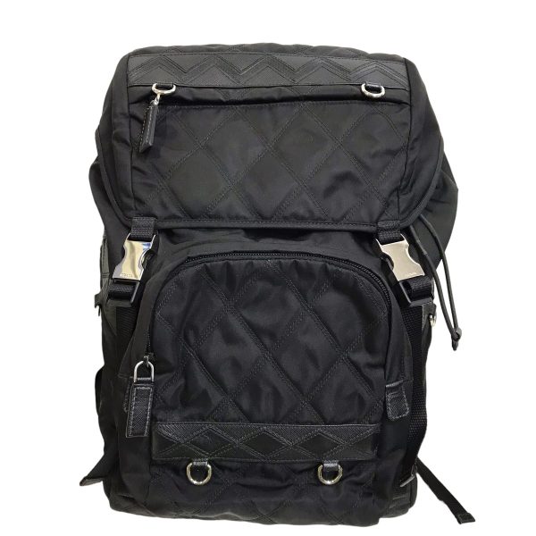 8042000351777 1 Prada Leather Switching Black Backpack