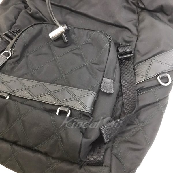 8042000351777 11 Prada Leather Switching Black Backpack