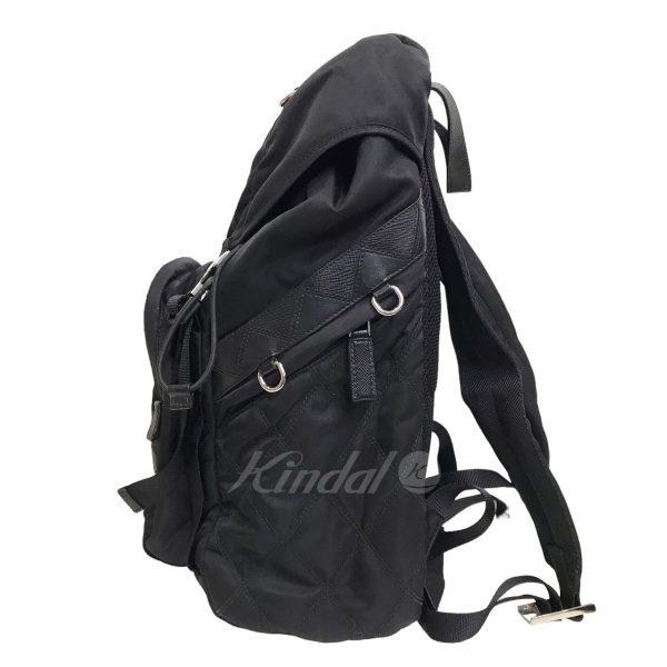 8042000351777 4 Prada Leather Switching Black Backpack