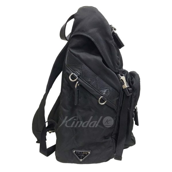8042000351777 6 Prada Leather Switching Black Backpack
