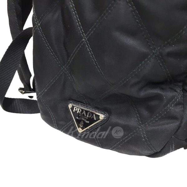8042000351777 8 Prada Leather Switching Black Backpack