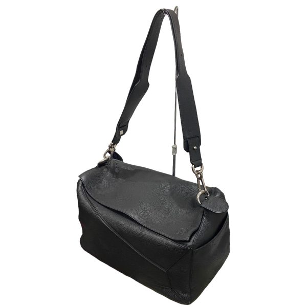 8045000684821 1 Loewe Puzzle Small Black Leather Shoulder Bag