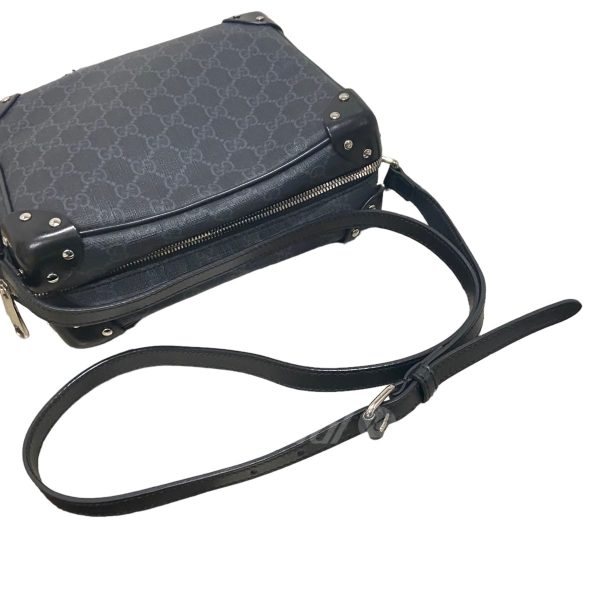 8045000730320 10 Gucci GG Embossed Shoulder Bag Black