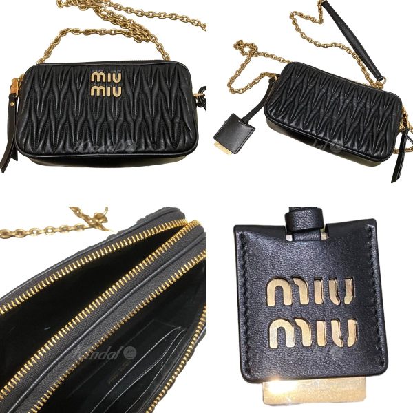 8045000788819 2 Miu Miu Matlasse Mini Chain Shoulder Bag