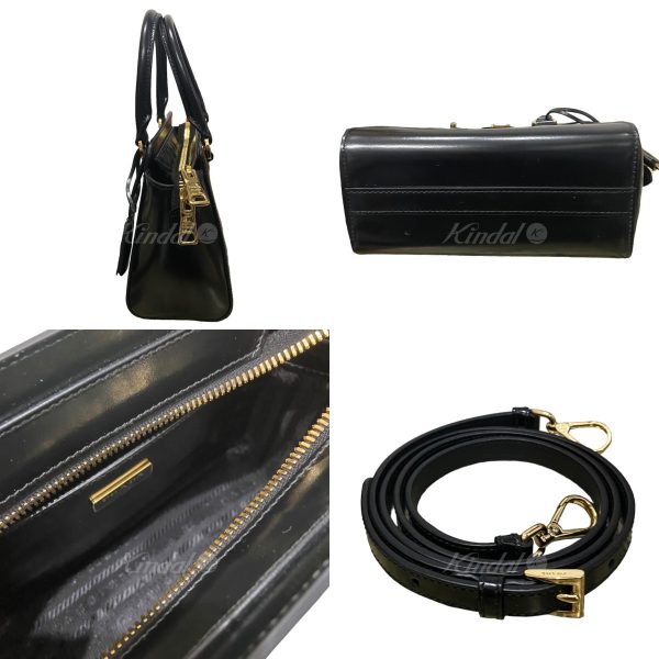 8045000796661 3 Prada Triangular Plate Handbag Shoulder Bag Black