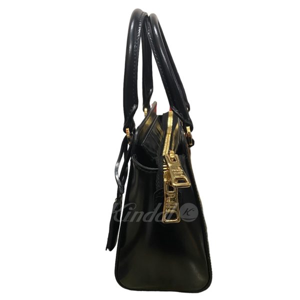 8045000796661 8 Prada Triangular Plate Handbag Shoulder Bag Black