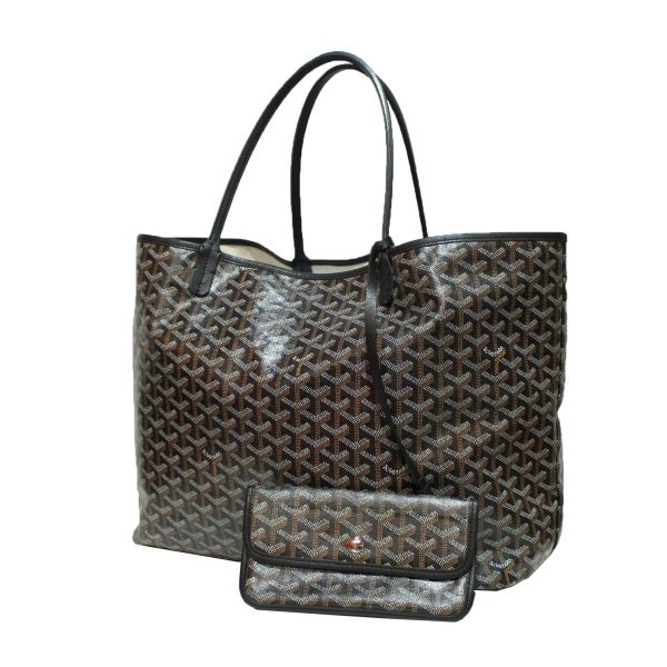 8073000138013 1 Goyard Saint Louis PM Leather Tote Bag with Pouch