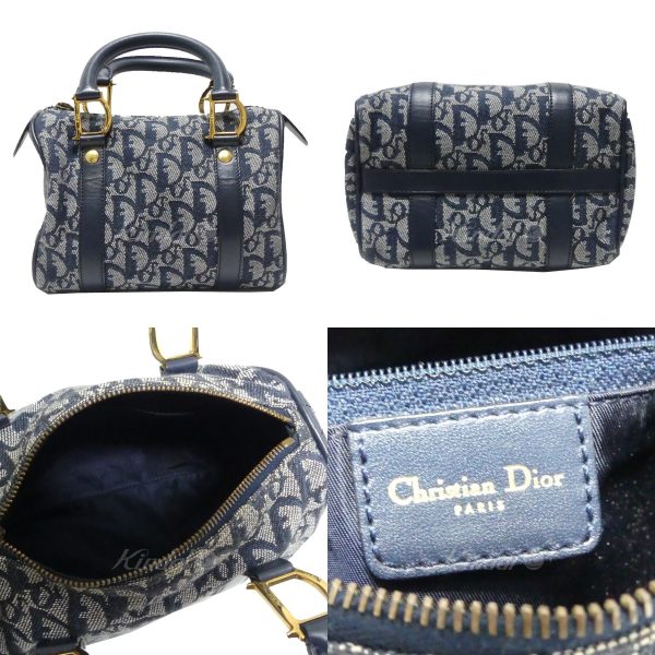 8081000050174 2 Christian Dior Trotter Mini Boston Handbag