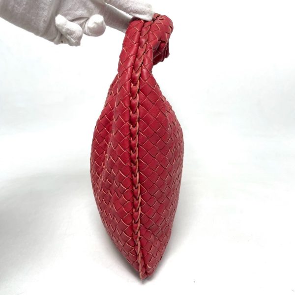 Burgundy Bottega Veneta Intrecciato Hobo Bag Medium Burgundy Lambskin leather