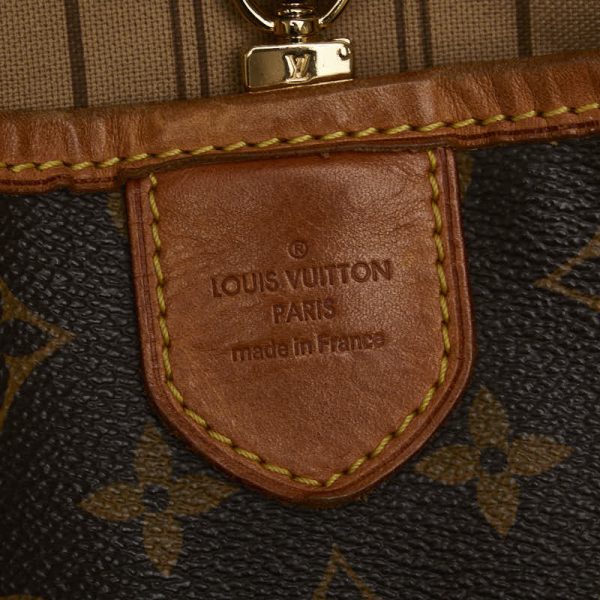 9 Louis Vuitton Monogram Delightful GM Shoulder Bag Leather Brown