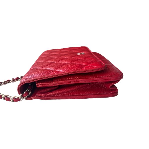 IMG 0246 Chanel Wallet on Chain Classic Flap Red Caviar Leather