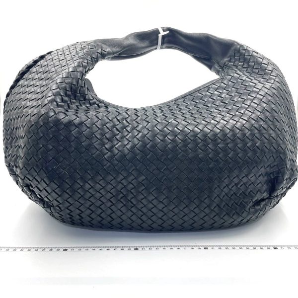 Veneta Bottega Veneta Black Belly Hobo Intrecciato Nappa Leather Handbag Large